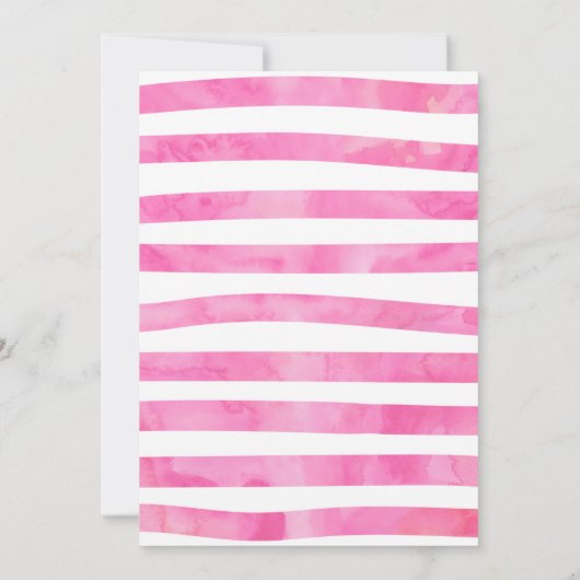 ウォーターカラーシンガー誕生日招待状 招待状 (裏面)