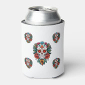 ウォーターカラーシンコデマヨシュガーカラフルスカル 缶クーラー (缶正面)