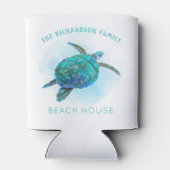 ウォーターカラーシーカメ海ビーチハウス 缶クーラー (裏面)