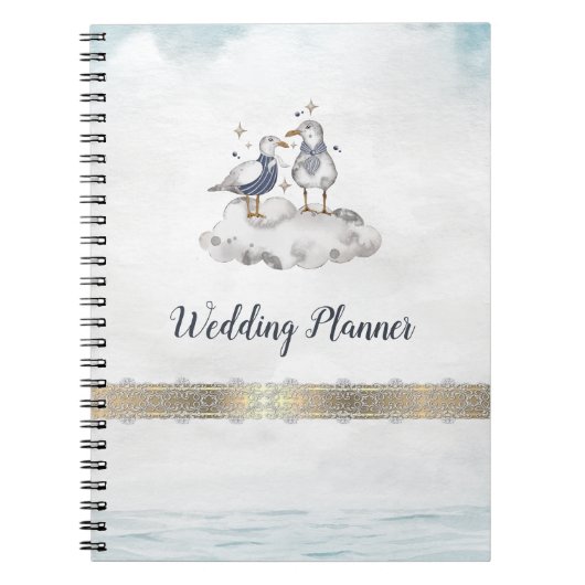 ウォーターカラーシーグルスビーチ ノートブック (正面)