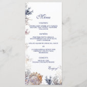 ウォーターカラーシーシェルコーラルビーチ結婚式 メニュー (正面)