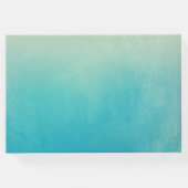 ウォーターカラーシーシェルビーチ結婚式 ゲストブック (裏面)