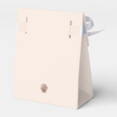 ウォーターカラーシーシェルビーチ結婚式 フェイバーボックス (裏面サイド)