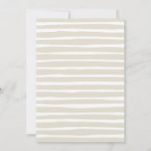 ウォーターカラーシーシェル任意の大事な行事ビーチピクニック 招待状 (裏面)