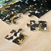 ウォーターカラーシースケープサンライズ ジグソーパズル (側面)