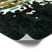 ウォーターカラーシースケープサンライズ ポスター (角)