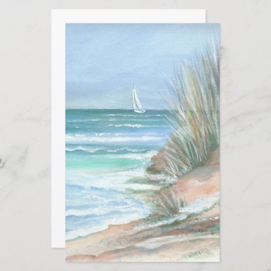 ウォーターカラーシースケープ紙 (正面/裏面)