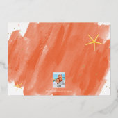 ウォーターカラーシーズ&グリーティングコーラル 箔シーズンカード (裏面)