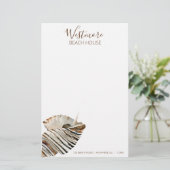 ウォーターカラーシーセルビーチハウス 便箋 (スタンド正面)