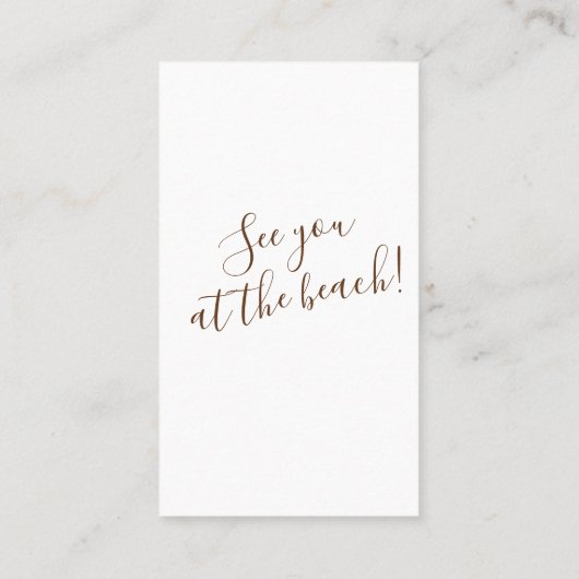 ウォーターカラーシーセルビーチハウス 名刺 (裏面)