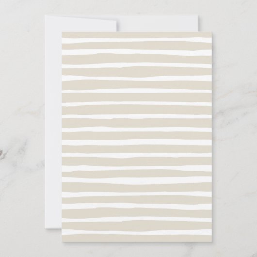 ウォーターカラーシーセルビーチブライダルシャワー 招待状 (裏面)