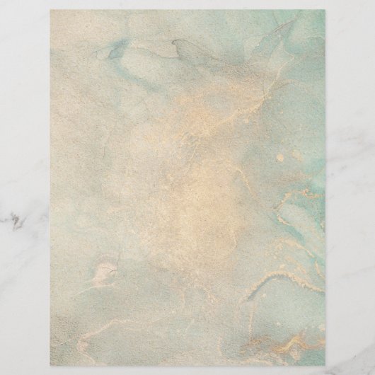 ウォーターカラーシーブリーズビーチスクラップブック紙 (裏面)