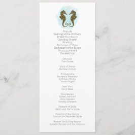 ウォーターカラーシーホース結婚式 プログラム