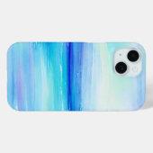 ウォーターカラーシー&スカイフォンケース Case-Mate iPhoneケース (裏面 (横))