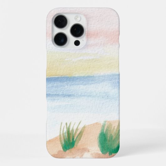 ウォーターカラーシー・ビュー・ランドスケープ iPhoneケース (裏面)