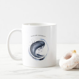 ウォーターカラージェミニ占星術星座 | モノグラム コーヒーマグカップ
