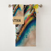 ウォーターカラージャジーサクソフォン バスタオルセット (インサイチュ)