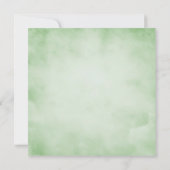 ウォーターカラージャスミン&グリーンリーブライダルシャワー 招待状 (裏面)