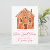 ウォーターカラージンガーブレッドハウスホリデームービング 案内状 (スタンド正面)