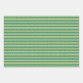 ウォーターカラースイカハート&グリーン ラッピングペーパーシート (正面2)