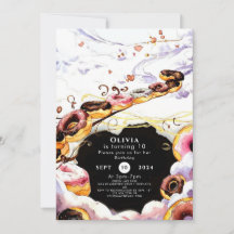 ウォーターカラースイートドーナツ誕生日