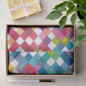 ウォーターカラースクウェアアートプリントティッシュペーパー 薄葉紙 (ギフト)