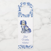 ウォーターカラースタッフォードシャードッグ ボトルネックタグ (正面)