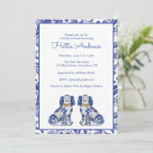 ウォーターカラースタッフォードシャードッグ 招待状 (スタンド正面)