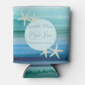 ウォーターカラースターフィッシュバケーションレンタルドリンクハガー 缶クーラー (正面)