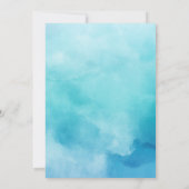 ウォーターカラースターフィッシュ&シーシェルビーチ結婚式 招待状 (裏面)