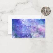 ウォーターカラースターリースカイ宇宙ラバー銀河系スターズ ノートカード (正面/裏面インサイチュ)