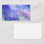 ウォーターカラースターリースカイ宇宙ラバー銀河系スターズ 名刺 (正面/裏面)