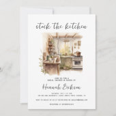 ウォーターカラーストックザキッチンブライダルシャワー 招待状 (正面)