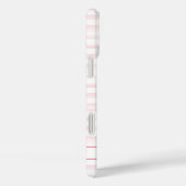 ウォーターカラーストライプのモノグラム入りフラミンゴ Case-Mate iPhoneケース (裏面 / 右)