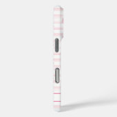 ウォーターカラーストライプのモノグラム入りフラミンゴ Case-Mate iPhoneケース (裏面 / 右)