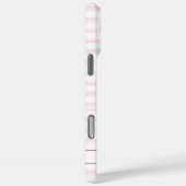 ウォーターカラーストライプのモノグラム入りフラミンゴ Case-Mate iPhoneケース (裏面 / 右)