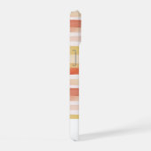 ウォーターカラーストライプス 名入れ iPhone 15ケース (右側面)