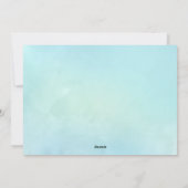 ウォーターカラーストライプズカクタスフェリズナビダッドクリスマス シーズンカード (裏面)