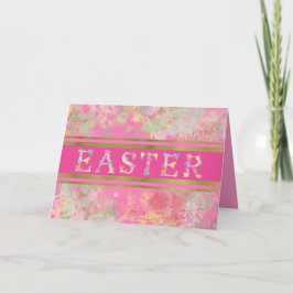 ウォーターカラースプリングタイムイースターホリデーカード シーズンカード
