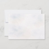 ウォーターカラースプリングツリー ウェディングRSVPカード 出欠カード (裏面)