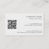 ウォーターカラーズレッドポピー春の花 名刺 (裏面)