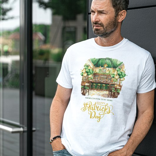 ウォーターカラーセントパトリックのデイパブパーティー Tシャツ