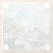 ウォーターカラーセントラルパークブリッジガラスコースター ガラスコースター (裏面)