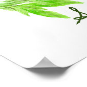 ウォーターカラーセージイラストレーション ポスター (角)