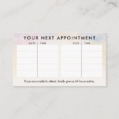 ウォーターカラーゼンセレニティスパ 名刺 (裏面)