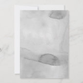 ウォーターカラーソフトグレーパステル結婚式招待状 招待状 (裏面)