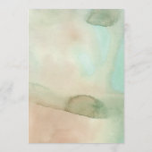 ウォーターカラーソフトパステルビーチ結婚式 メニュー (裏面)