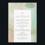 ウォーターカラーソフトパステルビーチ結婚式 メニュー<br><div class="desc">この夢の水の色結婚のメニューは完全にロマンチックにブラッシングされシンプルて素晴らし、緑の色ののオムレウォッシュで、この招待状は芸術作品である。この美しい、ソフトウォッシュのスタイルは完璧に目的地の結婚式のための美しいソフトメニューに変換さ絵画れ、理想的 – ビーチ結婚式.しかし、それゆえ、この水色のメニュー結婚は、様々なテーマに最適結婚である。花嫁お洒落は、流れよくはしゃぐるスタイルが彼らの自由な美学と合うよ気にうに愛する。ビーチの花嫁は、会場の自然なカラーパレットに合う緑の水彩色相選ぶことができます。そして、この素朴な、ボホ航海の、トロピカルな、ロマンチックなスタイルを投げ込む花嫁結婚も、この水色のメニューを見つけることは困難を持たないだろう結婚が、このホテルのメニューを補完する結婚。さらに、この水彩のメニューには結婚、色ののオムレウォッシュよりも多くの存在がシンプルあり、このデザインを使って見つけることができますPhrosne Rasデザイン驚くべき文字とモノグラム配置とユニーク、この驚くべきデザインはスイートとコレクションの一部です。</div>