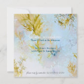 ウォーターカラーソフトヘブンリー葉ズ誕生日 招待状 (裏面)