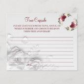 ウォーターカラータイムカプセル結婚のアニバーサリーカード チラシ (正面)